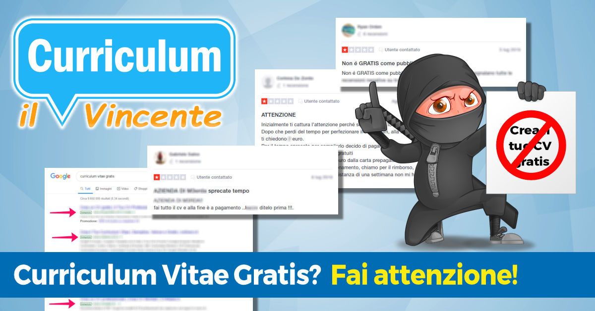 Curriculum Vitae Online: è GRATIS come sembra oppure NO?