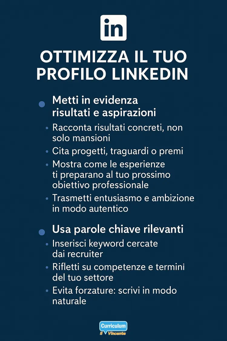 Elementi necessari per ottimizzare il Tuo Profilo LinkedIn